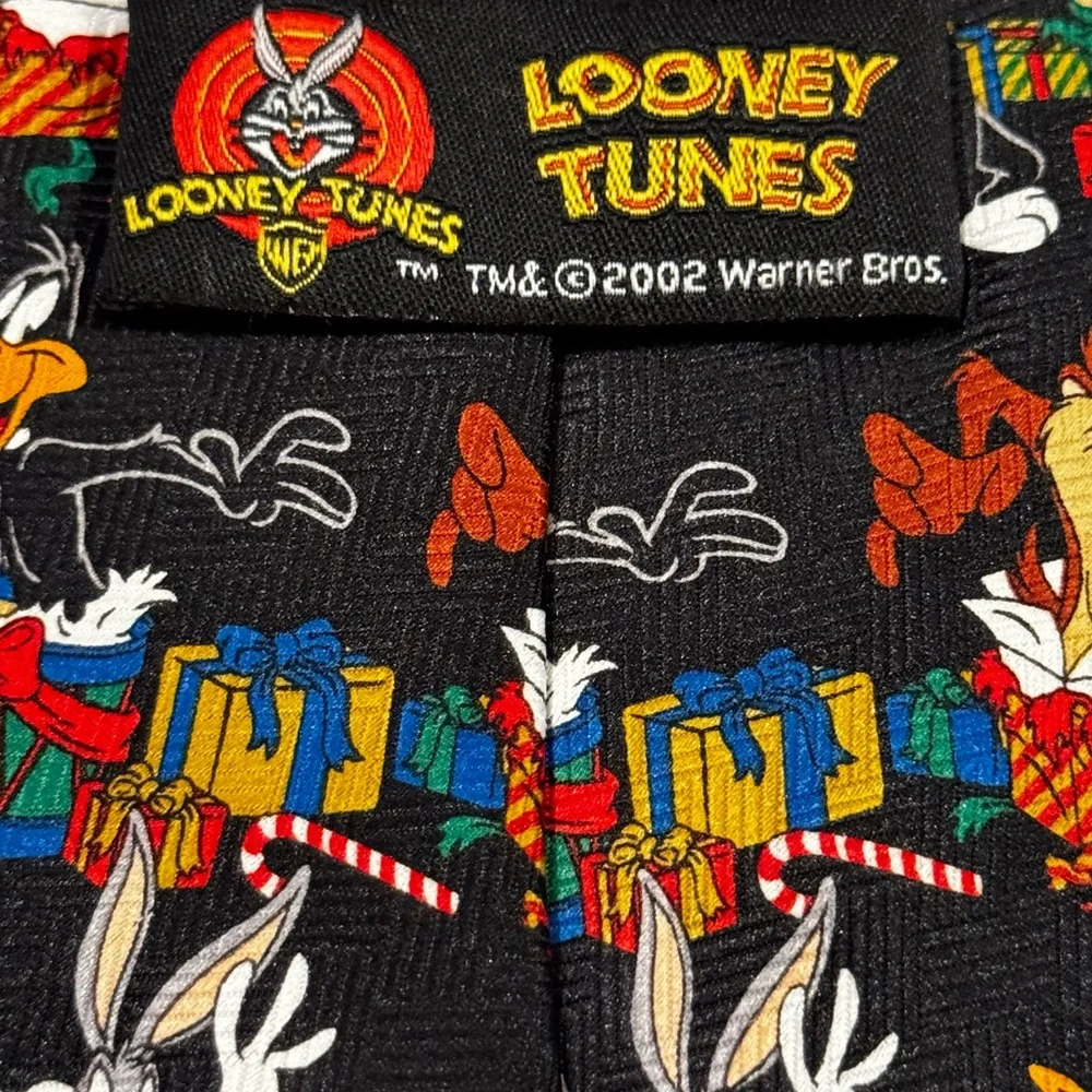 Vintage‎ 2002 Looney Tunes Character Christmas Necktie 👔